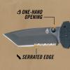 imageGerber Gear 06 FAST Folding Pocket Knife Tactical Tanto Pocket Knife with Serrated Edge for Camping and Survival