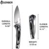 imageGerber Gear 31003927 Sumo Folding Pocket Knife 39 Inch Fine Edge Blade RedBlue Cyan