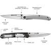 imageGerber Gear Affinity Folding Pocket Knife Plain Edge D2 36 Inch Blade CopperAluminum