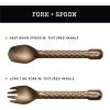 imageGerber Gear ComplEAT Camping Utensils Set for Outdoor Cooking Camping Cutlery with Fork Spoon Tongs Spatula and MultiFunctional Tool Burnt BronzeBurnt Bronze