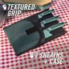 imageGerber Gear ComplEAT Knife Set  Camp Cutting Set with Paring Knife with Sheaths Serrated Utility ampamp Chefs  DishwasherSafe
