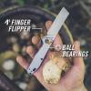 imageGerber Gear Fastball Cleaver  Durable Folding Knife with Lock  Premium EDC Gear  3quot Flat SageCoyote Brown
