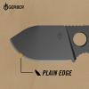 imageGerber Gear GDC Money Clip with Small Pocket Knife Stainless Steel Fixed Blade Knife and Case Gifts for Men EDC Gear for Camping and Hiking