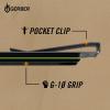 imageGerber Gear GDC Money Clip with Small Pocket Knife Stainless Steel Fixed Blade Knife and Case Gifts for Men EDC Gear for Camping and Hiking