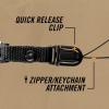 imageGerber Gear GDC Zip Blade Utility Knife with Plain Edge Blade Compact Everyday Carry Box Cutter and Wire Stripper Tool with Keychain Attachment and Frame Lock