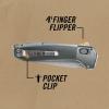 imageGerber Gear Highbrow Serrated Edge Drop Point Assited Opening Knife 31003672 GreyGrey