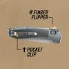 imageGerber Gear Highbrow Serrated Edge Drop Point Assited Opening Knife 31003672 GreyGrey