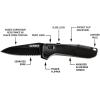 imageGerber Gear Highbrow Serrated Edge Drop Point Assited Opening Knife 31003672 GreyOnyx