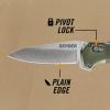 imageGerber Gear Highbrow Serrated Edge Drop Point Assited Opening Knife 31003672 GreySage