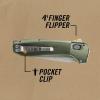 imageGerber Gear Highbrow Serrated Edge Drop Point Assited Opening Knife 31003672 GreySage