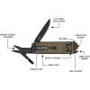 imageGerber Gear Lockdown Pry 10in1 Multitool EDC Pocket Knife with Pry Bar for Survival Hunting and Fishing Gifts for MenSlimBurnt Bronze