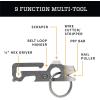 imageGerber Gear Mullet Keychain  MultiTool Keychain with Pry Bar Bottle Opener and Wire Stripper  EDC Gear and Equipment  BlackStonewash