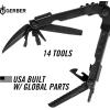 imageGerber Gear MultiPlier 600  14in1 Multitool with Sheath Needlenose Pliers Screwdriver Serrated Knife Wire Crimper Bottle Opener Can Opener ampamp More  Black with Sheath