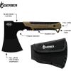 imageGerber Gear Pack Hatchet  35quot Steel Blade Axe with Full Tang  Survival Bushcraft and Camping Gear  with Mountable Nylon Sheath  BrownSurvival Hatchet  Coyote Brown