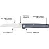 imageGerber Gear Pledge Pocket Knife with Pocket Clip  37quot Full Panel Plain Edge Blade Folding Knife  EDC Gear and Equipment  Urban Blue