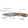 imageGerber Gear Principle  Durable FixedBlade Knife  Includes TripleMounting Sheath  Great for Bushcrafting ampamp Camping  75quot Coyote BrownCoyote Brown