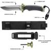 imageGerber Gear Prodigy Fixed Blade Survival Tactical Knife  Full Tang Serrated Edge Knife  American High Carbon Steel Blade  Molded SoftGrip  with Protective MOLLE Sheath  BlackUltimate Pro