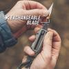 imageGerber Gear Prybrid Utility Knife with Pry Bar EDC MultiTool Pocket Razor Knife with Retractable Blade GreenMultiTool  ParacordBlue