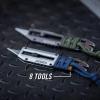 imageGerber Gear Prybrid Utility Knife with Pry Bar EDC MultiTool Pocket Razor Knife with Retractable Blade GreenMultiTool  ParacordGreen