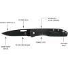 imageGerber Gear STL Folding Pocket Knife for Hunting and Outdoors 25quot Drop Point and Plain Edge Blade BlackSTL 20