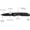 imageGerber Gear STL Folding Pocket Knife for Hunting and Outdoors 25quot Drop Point and Plain Edge Blade BlackSTL 25
