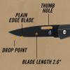 imageGerber Gear STL Folding Pocket Knife for Hunting and Outdoors 25quot Drop Point and Plain Edge Blade BlackSTL 25