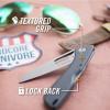 imageGerber Gear SharkBelly Knife 325quot Serrated Edge Folding Knife EDC Gear and Equipment GreySerrated Edge