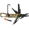 imageGerber Gear Stake Out 11in1 Multitool  22quot Plain Edge Blade Tent Stake Puller Carabiner Carry  EDC Gear and Equipment  BronzeBronze