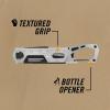 imageGerber Gear Stake Out 11in1 Multitool  22quot Plain Edge Blade Tent Stake Puller Carabiner Carry  EDC Gear and Equipment  BronzeSilver