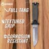 imageGerber Gear StrongArm  FixedBlade Camping ampamp Hunting Knife with Striking Pommel ampamp Sheath  Premium Survival Gear  Black Plain EdgePremium Oudoor Knife