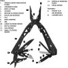 imageGerber Gear Suspension 12in1 EDC MultiPlier Multitool with Pocket Knife Needle Nose Pliers Wire Cutters and More Gifts for Men Camping and Survival GreyBlack