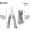 imageGerber Gear Suspension 12in1 EDC MultiPlier Multitool with Pocket Knife Needle Nose Pliers Wire Cutters and More Gifts for Men Camping and Survival GreyStainless Steel