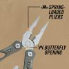 imageGerber Gear Suspension 12in1 EDC MultiPlier Multitool with Pocket Knife Needle Nose Pliers Wire Cutters and More Gifts for Men Camping and Survival GreyGrey