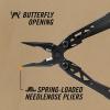 imageGerber Gear Suspension 12in1 EDC MultiPlier Multitool with Pocket Knife Needle Nose Pliers Wire Cutters and More Gifts for Men Camping and Survival GreyBlack