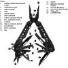 imageGerber Gear Truss 17in1 Multitool with Pocket Knife and Needle Nose Pliers  Gifts for Men Compact EDC Gear Black with Standard SheathBlack Molle Sheath