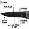 imageGerber Gear US1 Pocket Knife  Plain Edge Blade Folding Knife  EDC Gear and Equipment  Grey