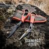 imageGerber Gear Vital Pack Compact Saw Stainless Steel Sawtooth Blade for Camping Hunting and Hiking with SheathTakeAPart Shears