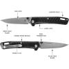 imageGerber Gear Zilch Folding Pocket Knife 31 Inch Plain Edge Blade BlackBlack