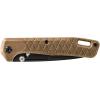 imageGerber Gear Zilch Folding Pocket Knife 31 Inch Plain Edge Blade BlackCoyote Brown