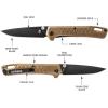 imageGerber Gear Zilch Folding Pocket Knife 31 Inch Plain Edge Blade BlackCoyote Brown