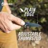 imageGerber Gear Zilch Folding Pocket Knife 31 Inch Plain Edge Blade BlackDrab Red