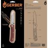 imageGerber Gear Zilch Folding Pocket Knife 31 Inch Plain Edge Blade BlackDrab Red