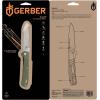 imageGerber Gear Zilch Folding Pocket Knife 31 Inch Plain Edge Blade BlackLichen Green