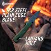 imageGerber Gear Zilch Folding Pocket Knife 31 Inch Plain Edge Blade BlackLichen Green