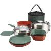 imageGerber Gear ComplEAT Cook Set  DishwasherSafe Camping Cookware for Outdoor Cooking  Includes Saute Pan Stock Pot 4 Plates 4 Bowls Mixing Bowl ampamp More