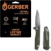 imageGerber Gear Fastball  Slim Lightweight Folding Knife with Lock Release  Pocket Knife with 3Position Clip  EDC Gear  3quot BlackGreen