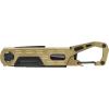 imageGerber Gear Stake Out 11in1 Multitool  22quot Plain Edge Blade Tent Stake Puller Carabiner Carry  EDC Gear and Equipment  BronzeBronze