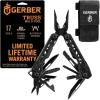 imageGerber Gear Truss 17in1 Multitool with Pocket Knife and Needle Nose Pliers  Gifts for Men Compact EDC Gear Black with Standard SheathBlack Molle Sheath