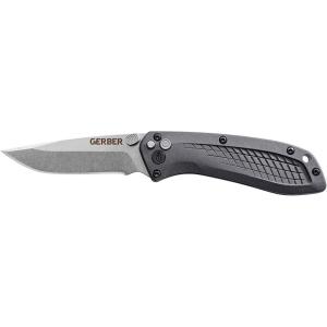 imageGERBER GEAR USAssist Assisted Opening Everyday Carry Pocket Knife  420HC Steel  Serrated Edge 30001294Fine Edge