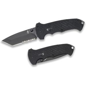imageGerber Gear 06 FAST Folding Pocket Knife Tactical Tanto Pocket Knife with Serrated Edge for Camping and Survival